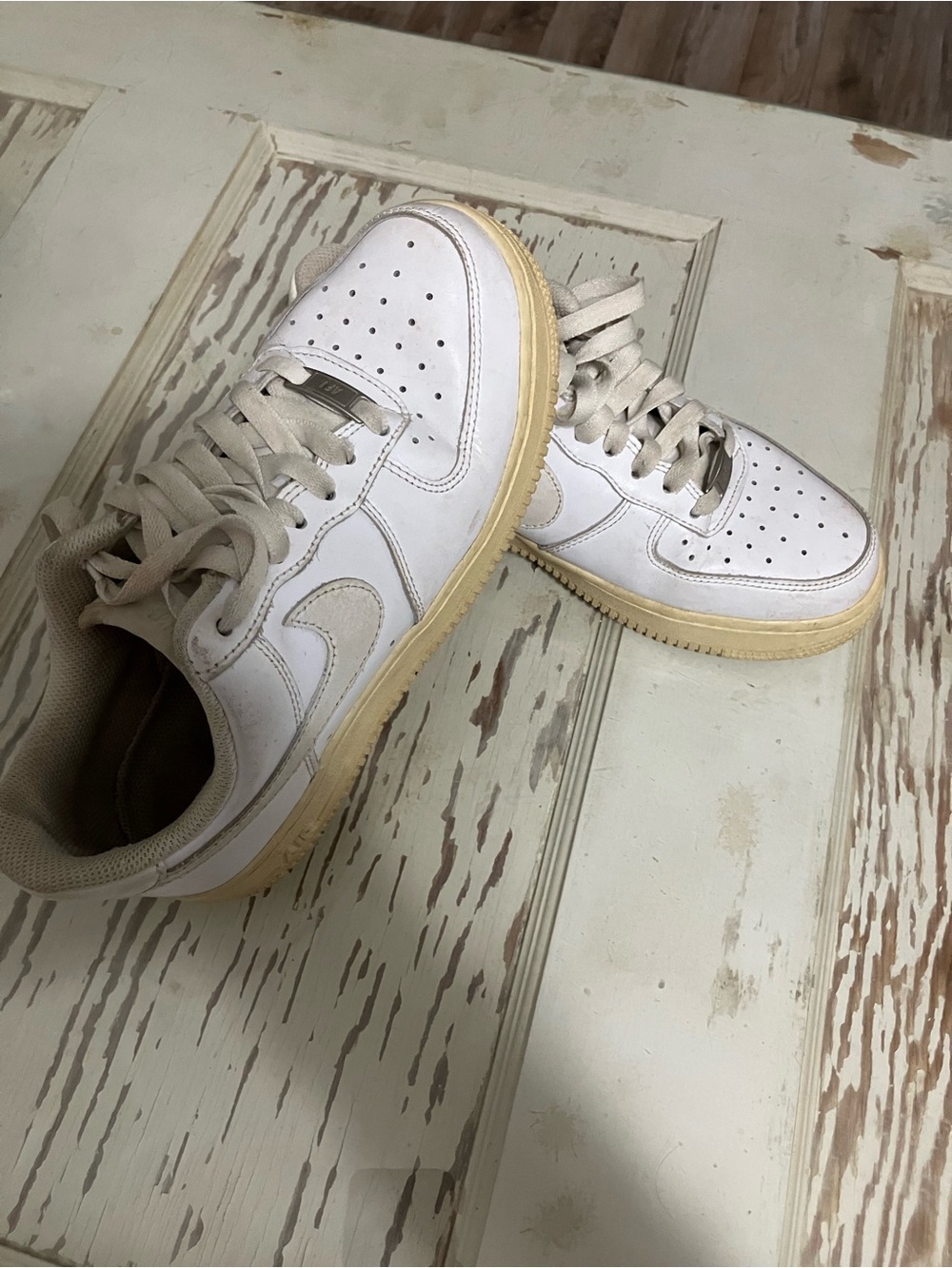 Women’s White Sneakers with Cream Accents